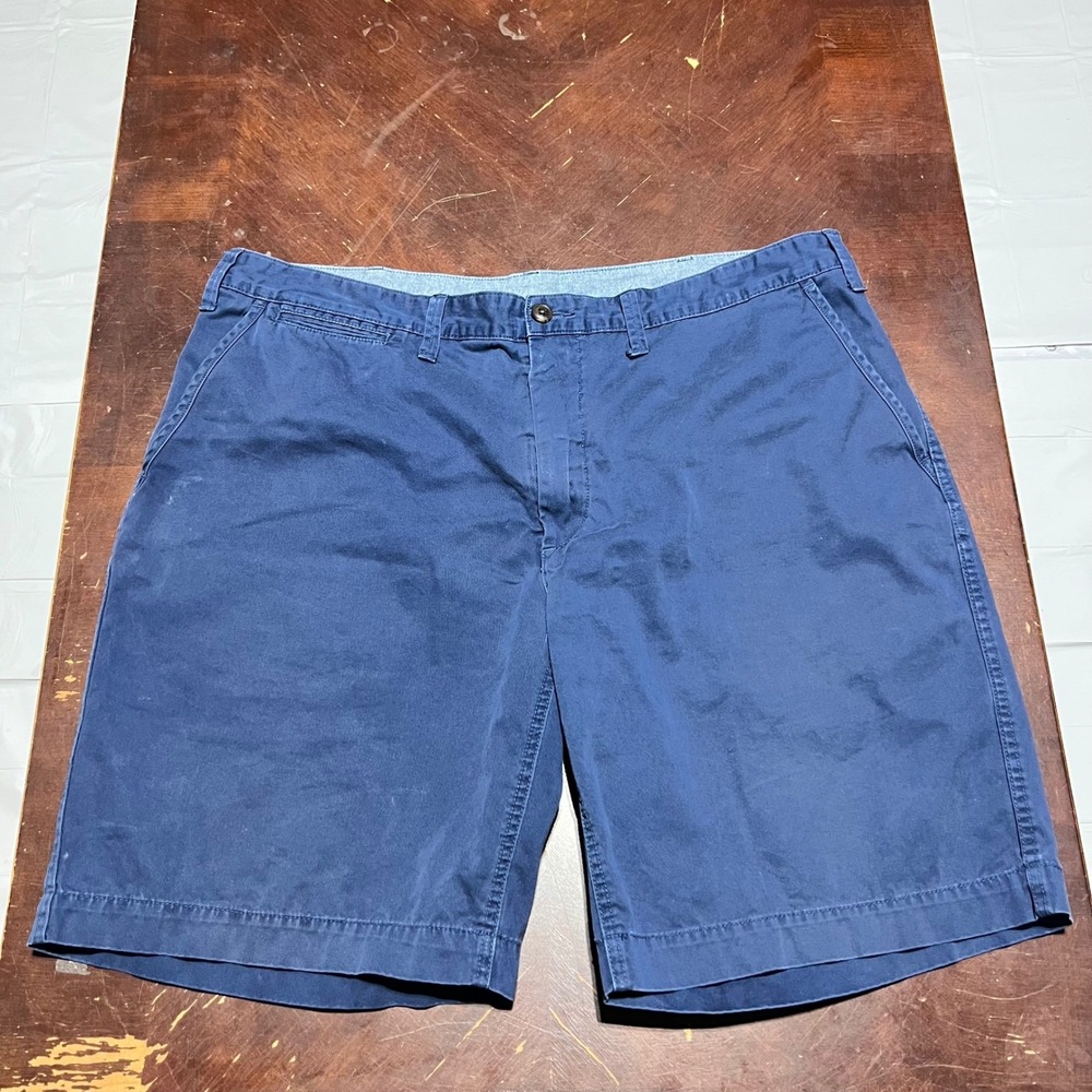 Polo Ralph Lauren Relaxed Fit Chino Shorts Mens 40 Blue Cotton Twill 9 Inseam